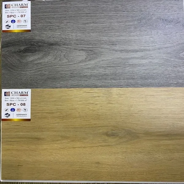 Sàn Nhựa Giả Gỗ Hèm Khóa Charm Wood SPC08